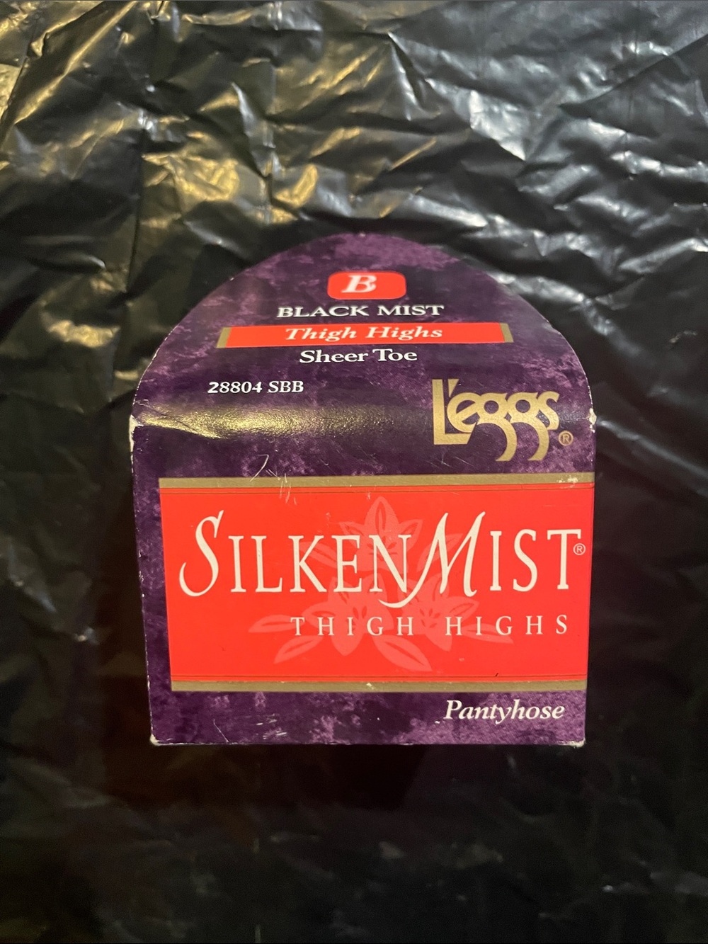 Silken Mist Thigh Highs: Black Mist